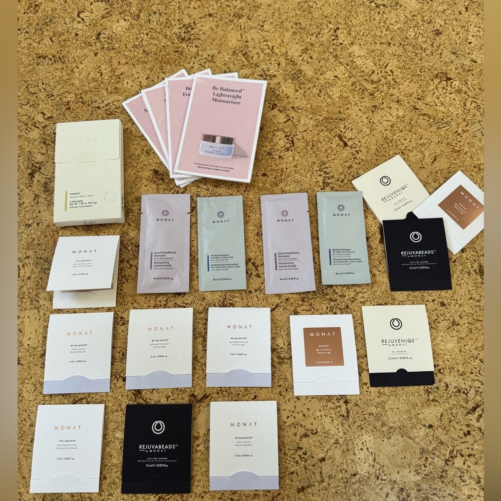 Monat samples #hairproducts #monat